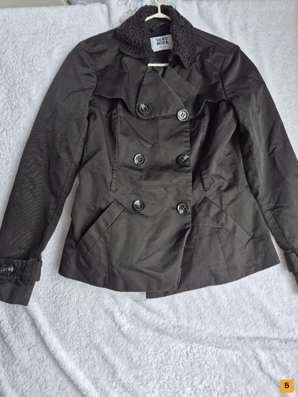 Vero Moda Double-Breasted Jacket Black